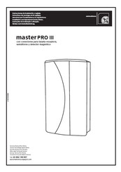 Pujol Master PRO III Instrucciones De Instalación Y Reglaje