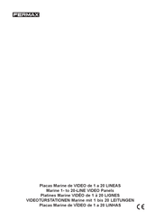 Fermax marine Manual De Instrucciones