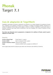 Sonova PHONAK Target 7.1 Guía De Adaptación