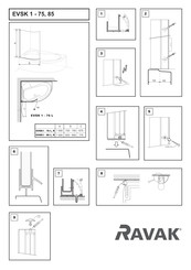 RAVAK EVSK1-75 R Instrucciones De Montaje