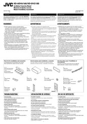 JVC KD-ADV6160 Manual De Instalación/Conexion