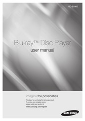 Samsung BD-E5900 Manual Del Usuario