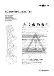 Wöhner QUADRON 185Power 1 Manual De Instrucciones