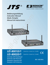 Monacor JTS US-8001D/1 Manual De Instrucciones