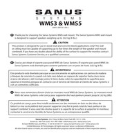 Sanus Systems WMS3 Guia De Inicio Rapido