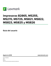 Lexmark MS826 Guia Del Usuario