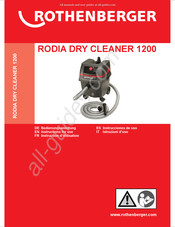 Rothenberger RODIA DRY CLEANER 1200 Instrucciones De Uso