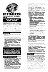 Zoo Med BettaTherm BH-10E Manual De Instrucciones