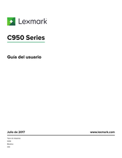 Lexmark C950 Serie Guia Del Usuario