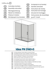 Radaway Idea PN DWJ+S Instrucciones De Ensamblaje