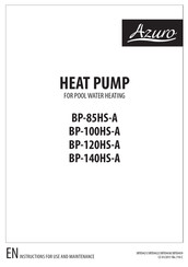 AZURO BP-100HS-A Manual De Instrucciones