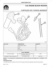 Mopar 82212804AB Instrucciones De Montaje