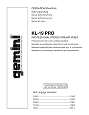 Gemini KL-19 PRO Manual De Funcionamiento