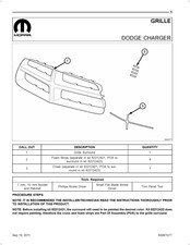 Mopar 82212422 Instrucciones De Montaje