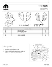 Mopar 82212185AB Instrucciones De Montaje