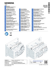 Siemens SIRIUS 3RA2943-2BB1 Manual De Instrucciones