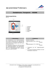 3B SCIENTIFIC PHYSICS 1002998 Manual De Instrucciones