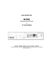 TC Electronic M-ONE Guia De Inicio Rapido