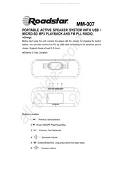 Roadstar MM-007 Manual Del Usuario