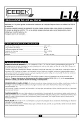 Cebek I-14 Manual De Instrucciones