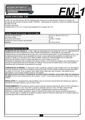 Cebek FM-1 Manual De Instrucciones