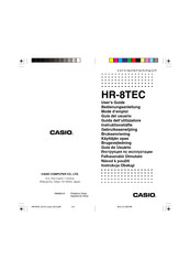 Casio HR-8TEC Guia Del Usuario