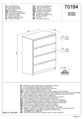 JYSK Tranbjerg 3612421 Instrucciones De Montaje