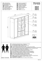 JYSK Tebstrup 3698736 Instrucciones De Montaje