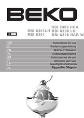 Beko RBI 6301 Manual De Instrucciones