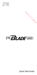 ZTE Blade A452 Guia De Inicio Rapido