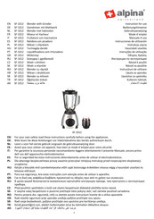 Alpina SF-1012 Manual De Instrucciones