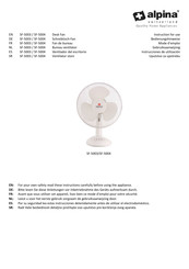 Alpina SF-5003 Manual De Instrucciones
