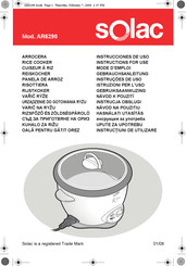 SOLAC AR6290 Manual Del Usuario