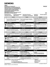 Siemens SIRIUS 3RA2220 Instructivo