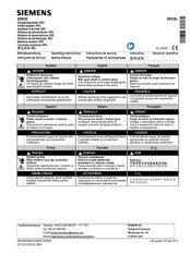 Siemens SIRIUS 3RV29 Serie Instructivo