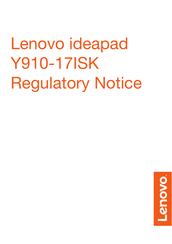 Lenovo ideapad Y910-17ISK Manual Del Usuario