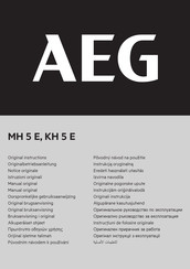 AEG KH 5 E Manual Original