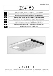 ZUCCHETTI Z94150 Instrucciones Para La Instalación