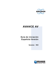 Bruker AVANCE AV Guía De Iniciación