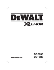 DeWalt DCF836 Traducido De Las Instrucciones Originales