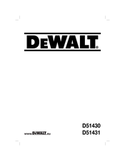 DeWalt D51430 Traducido De Las Instrucciones Originales