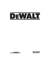 DeWalt DC927 Manual De Instrucciones