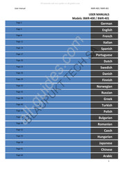 Blaupunkt BWR-401 Manual Del Usuario