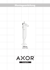 Hansgrohe AXOR Citterio 39451000 Instrucciones De Montaje