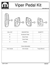 Mopar 82213410 Instrucciones De Montaje