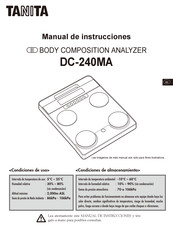 Tanita DC-240MA Manual De Instrucciones