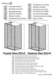 Radaway Essenza New KDJ+S Instrucciones De Ensamblaje