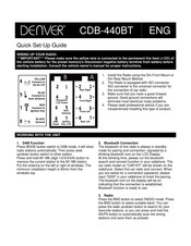 Denver CDB-440BT Guia De Inicio Rapido