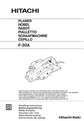 Hitachi F-30A Instrucciones De Manejo