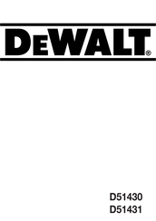 DeWalt D51430 Manual De Instrucciones